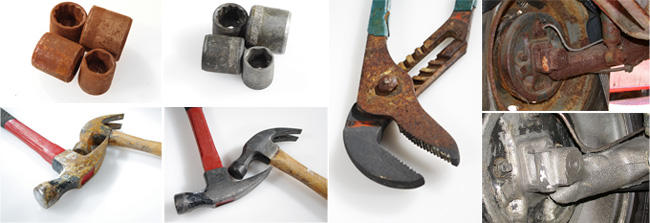 Rust Release&trade; works on all your tools, car parts, and more!