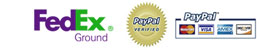 Rust Release&trade; uses Fex Ex Ground for all shipments and PayPal for online payment verification